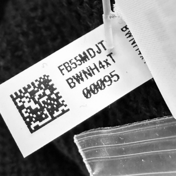 Aerie Henley Oversized Knit Cotton Sweater Black - Picture 11 of 12